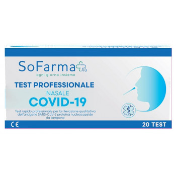 SOFARMAPIÙ TEST AUTODIAGNOSTICO NASALE RAPIDO COVID19 20 PEZZI