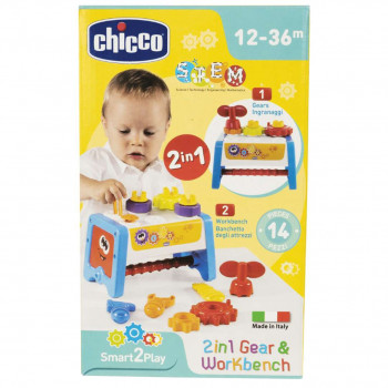 CHICCO GIOCO 2 IN 1 CASSETTA DEGLI ATTREZZI 10-36M 1 PEZZO