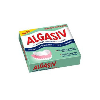 ALGASIV ADESIVO PER PROTESI DENTARIA SUPERIORE 15 PEZZI