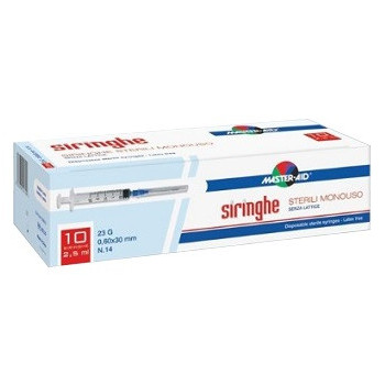 SIRINGA PER VENIPUNTURA MASTER-AID 10 ML GAUGE 21 10 PEZZI