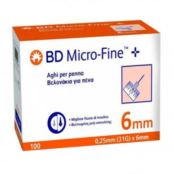 AGO PER PENNA DA INSULINA BD MICROFINE GAUGE 31 6MM 100 PEZZI