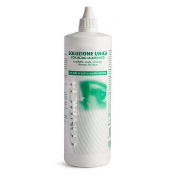 SOLUZIONE UNICA CON ACIDO IALURONICO PER LENTI A CONTATTO CONTACTA SOLUTION 360 ML