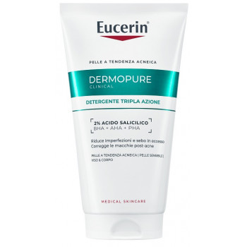 EUCERIN DERMOPURE CLINICAL DETERGENTE TRIPLA AZIONE 150 ML