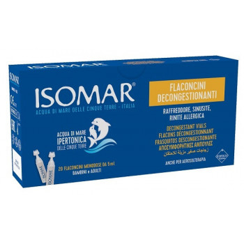 ISOMAR FLACONCINI DECONGESTIONANTI SOLUZIONE IPERTONICA 20 FLACONCINI 5 ML