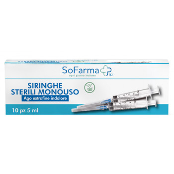 SIRINGA STERILE 5ML GAUGE 23 10 PEZZI SOFARMAPIU'