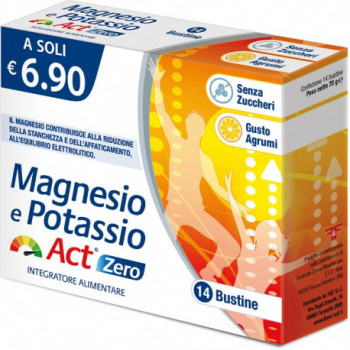 MAGNESIO E POTASSIO ACT ZERO 14 BUSTINE