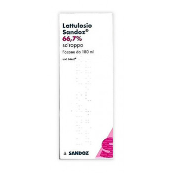 LATTULOSIO SANDOZ 66,7% SCIROPPO FLACONE DA 180 ML