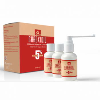 CAREXIDIL 5% SPRAY CUTANEO, SOLUZIONE