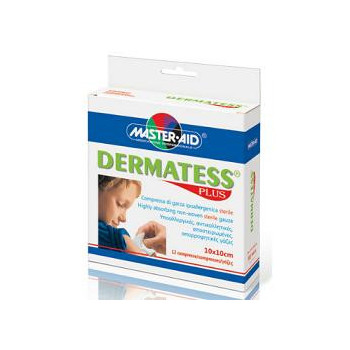 GARZA DERMATESS PLUS 10X10 12 PEZZI