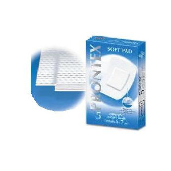 GARZA PRONTEX SOFT PAD COMPRESSA 5X7 CM 5 PEZZI