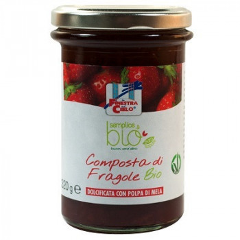COMPOSTA DI FRAGOLE CON POLPA DI MELA BIO 320 G