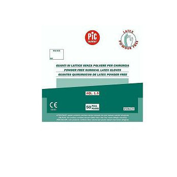 GUANTO PIC CHIRURGICO IN LATTICE STERILE SENZA POLVERE MISURA 7,5