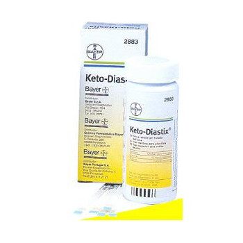 STRISCE MISURAZIONE GLICOSURIA E CHETONURIA KETODIASTIX 50 PEZZI
