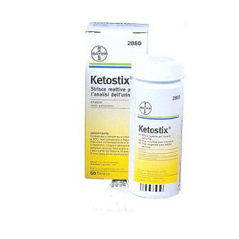 STRISCE MISURAZIONE CHETONURIA KETOSTIX 50 PEZZI