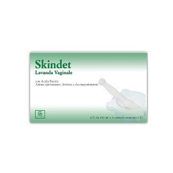 SKINDET LAVANDA VAGINALE 4 FLACONI 140 ML + 4 CANNULE MONOUSO IN BLISTER
