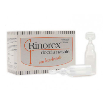FIALA PER DOCCIA NASALE RINOREX BICARBONATO 15 FIALE 5 ML