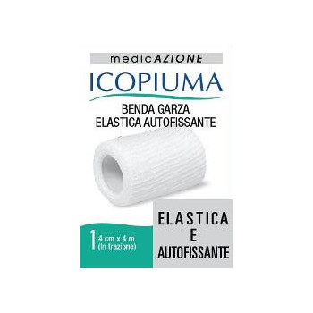 ICOPIUMA BENDA GARZA ELASTICA AUTOFISSANTE CM 4X4 MT