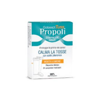 GOLASEPT TUSS PROPOLI CPR TOSSE DISPOSITIVO MEDICO COMPRESSE MASTICABILI ALLA PROPOLI IN ASTUCCIO