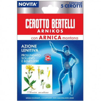 BERTELLI CEROTTO ARNIKOS CON ARNICA MONTANA 5 PEZZI
