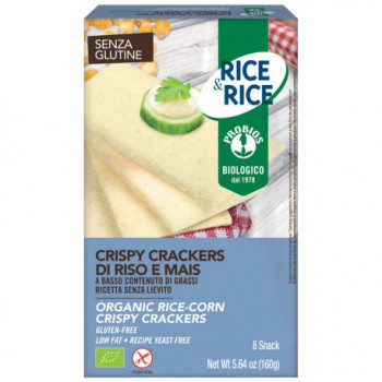 RICE&RICE CRISPY CRACKERS DI RISO E MAIS 160 G