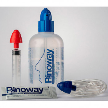 RINOWAY DOCCIA PER IRRIGAZIONE NASALE + 15 SALI ISOTONICI