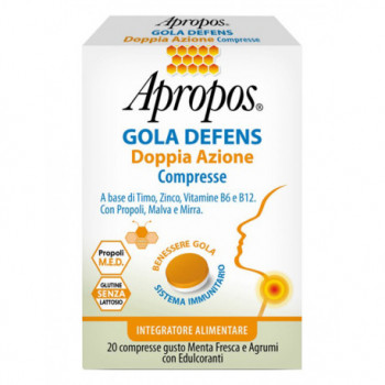 APROPOS GOLA DEFENS DOPPIA AZIONE 20 COMPRESSE