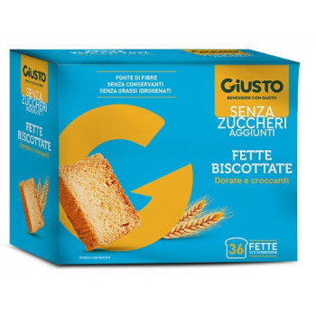 GIUSTO SENZA ZUCCHERO FETTE BISCOTTATE 300 G