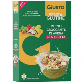GIUSTO SENZA GLUTINE MUESLI AVENA FRUTTA SECCA 275 G