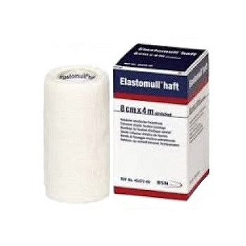 BENDA ELASTICA AUTOADESIVA ELASTOMULL HAFT COMPRESSIONE FORTE 8X400 CM