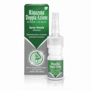 RINAZINA DOPPIA AZIONE 0,5 MG/ML + 0,6 MG/ML SPRAY NASALE SOLUZIONE