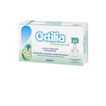 OCTILIA NATURAL GOCCE OCCHI IRRITATI E ARROSSATI 10 FLACONCINI MONODOSE 0,5 ML