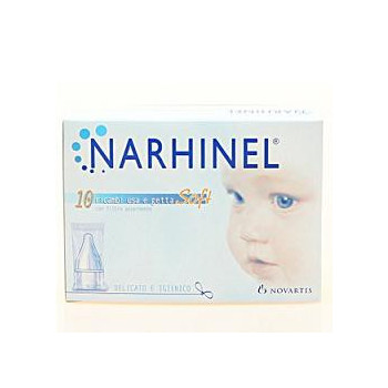 RICARICA USA E GETTA PER ASPIRATORE NASALE NARHINEL 20 PEZZIUSA E GETTA SOFT
