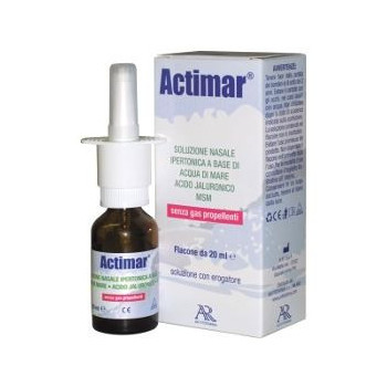 ACTIMAR SOLUZIONE NASALE SPRAY SALINA 3% CON ACIDO IALURONICO + MSM 20 ML CON EROGATORE