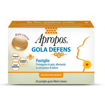 APROPOS GOLA DEFENS PRO 20 PASTIGLIE MIELE LIMONE