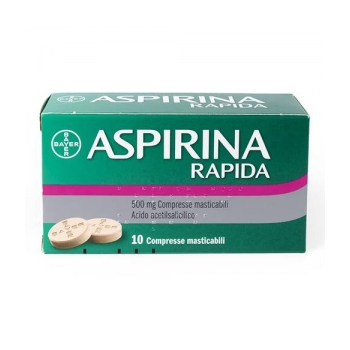 ASPIRINA RAPIDA 500 MG COMPRESSE MASTICABILI