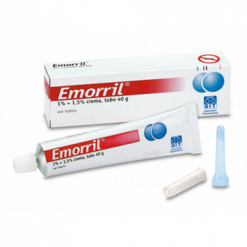 EMORRIL 10 MG/G + 15 MG/G CREMA RETTALE