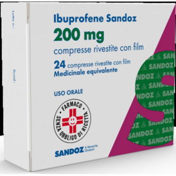 IBUPROFENE SANDOZ 200 MG COMPRESSE RIVESTITE CON FILM