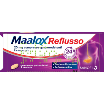 MAALOX REFLUSSO 20 MG PANTOPRAZOLO 7 COMPRESSE
