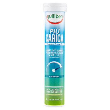 PIU' CARICA GUSTO LIME 20 COMPRESSE EFFERVESCENTI
