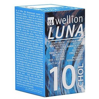 WELLION LUNA 10 STRIPS STRISCE PER MISURAZIONE COLESTEROLO