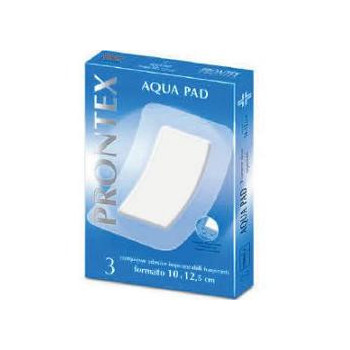 GARZA COMPRESSA PRONTEX AQUA PAD 10X12,5 CM 3 PEZZI