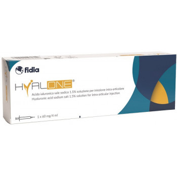 SIRINGA INTRA-ARTICOLARE HYALONE ACIDO IALURONICO 1,5% 60 MG 4 ML 1 PEZZO