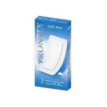 GARZA COMPRESSA PRONTEX SOFT PAD AUTOADESIVA 10X20CM 2 PEZZI