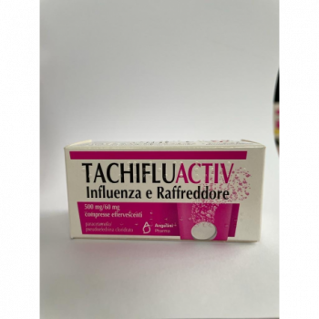 TACHIFLUACTIV INFLUENZA E RAFFREDDORE 500 MG/60 MG COMPRESSE EFFERVESCENTI