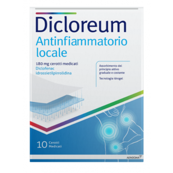 DICLOREUM ANTINFIAMMATORIO LOCALE 180 MG CEROTTI MEDICATI