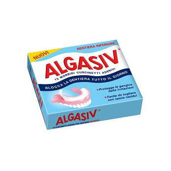 ALGASIV ADESIVO PER PROTESI DENTARIA INFERIORE 15 PEZZI