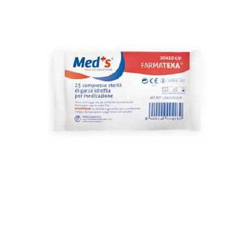 GARZA COMPRESSA IDROFILA MEDS FARMATEXA 12/8 10X10CM 25 PEZZI