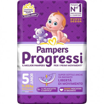 PAMPERS PROGRESSI JUNIOR 18 PEZZI