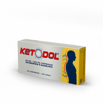 KETODOL 25 MG + 200 MG COMPRESSE