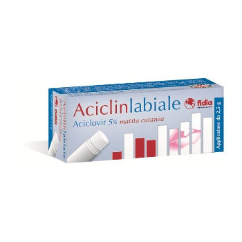 ACICLINLABIALE 50 MG/G MATITA CUTANEA